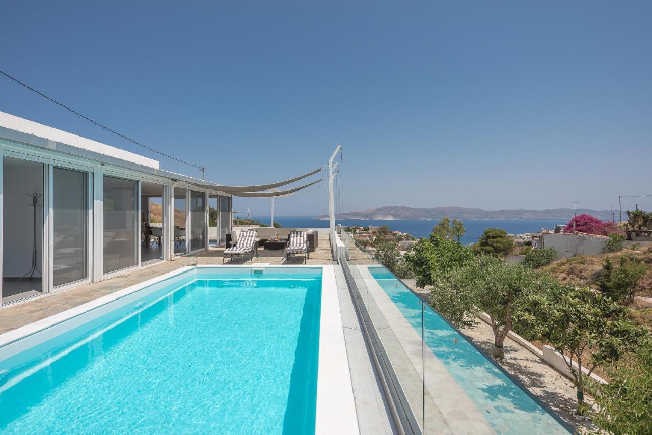 Villa Luna Private Heated Hydro Pool Bbq Beach 4Min Agia Marina Mikrolimanou المظهر الخارجي الصورة