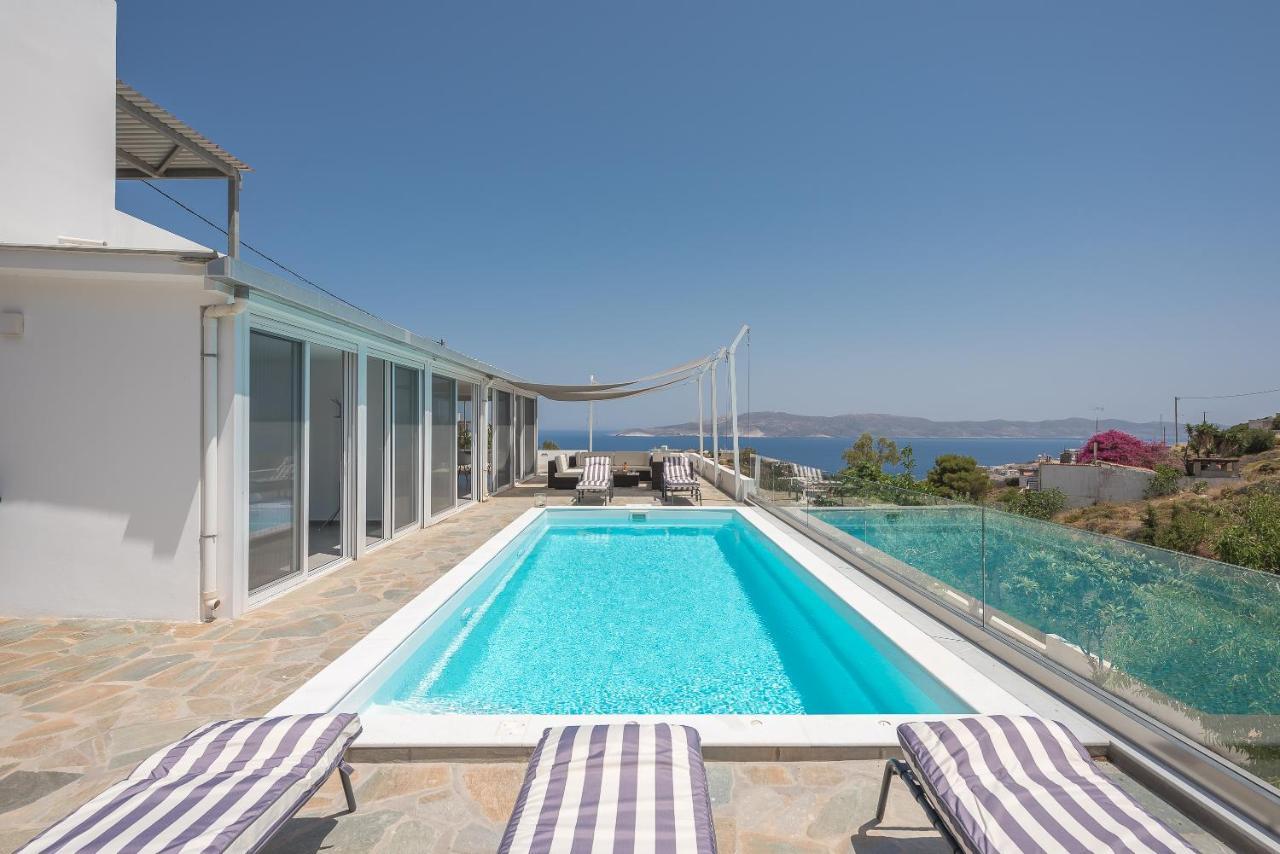 Villa Luna Private Heated Hydro Pool Bbq Beach 4Min Agia Marina Mikrolimanou المظهر الخارجي الصورة