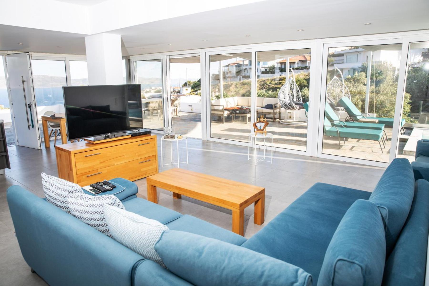 Villa Luna Private Heated Hydro Pool Bbq Beach 4Min Agia Marina Mikrolimanou المظهر الخارجي الصورة